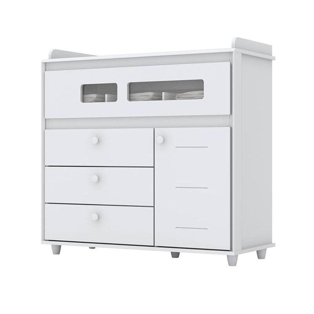 Cômoda Infantil Pula-Pula Branco – Henn