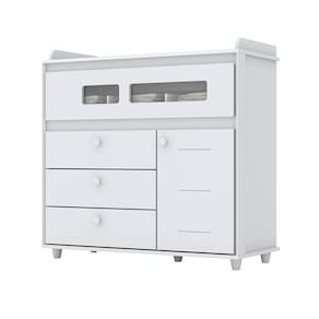 Cômoda Infantil Pula-Pula Branco – Henn