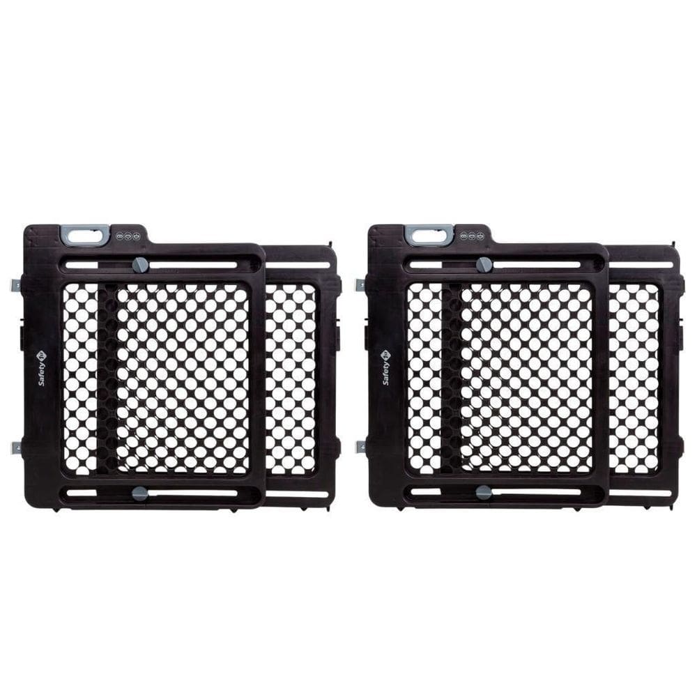 Kit 2 Grades De Porta Stop Gate Black - Safety 1St
