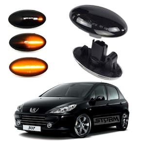 Par seta pisca sequencial peugeot 307 lâmpada led para-lama