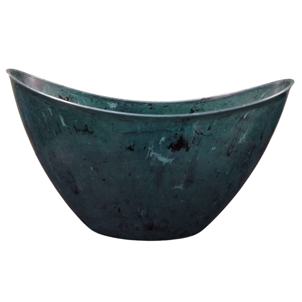 Vaso Canoa Stone G (3,5L) Verde Marmorizado INJEPLASTEC