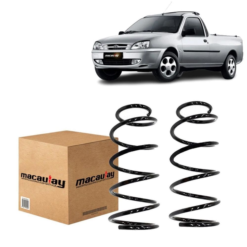 Par de molas dianteira courier tamanho