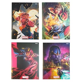 Caderno brochura heróis marvel 80f 1 matéria - sd