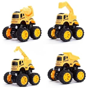 Kit 2 caminhão construtor off road truck 360 amarelo 1058