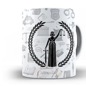 Caneca direito curso advocacia xicara profissão 325ml