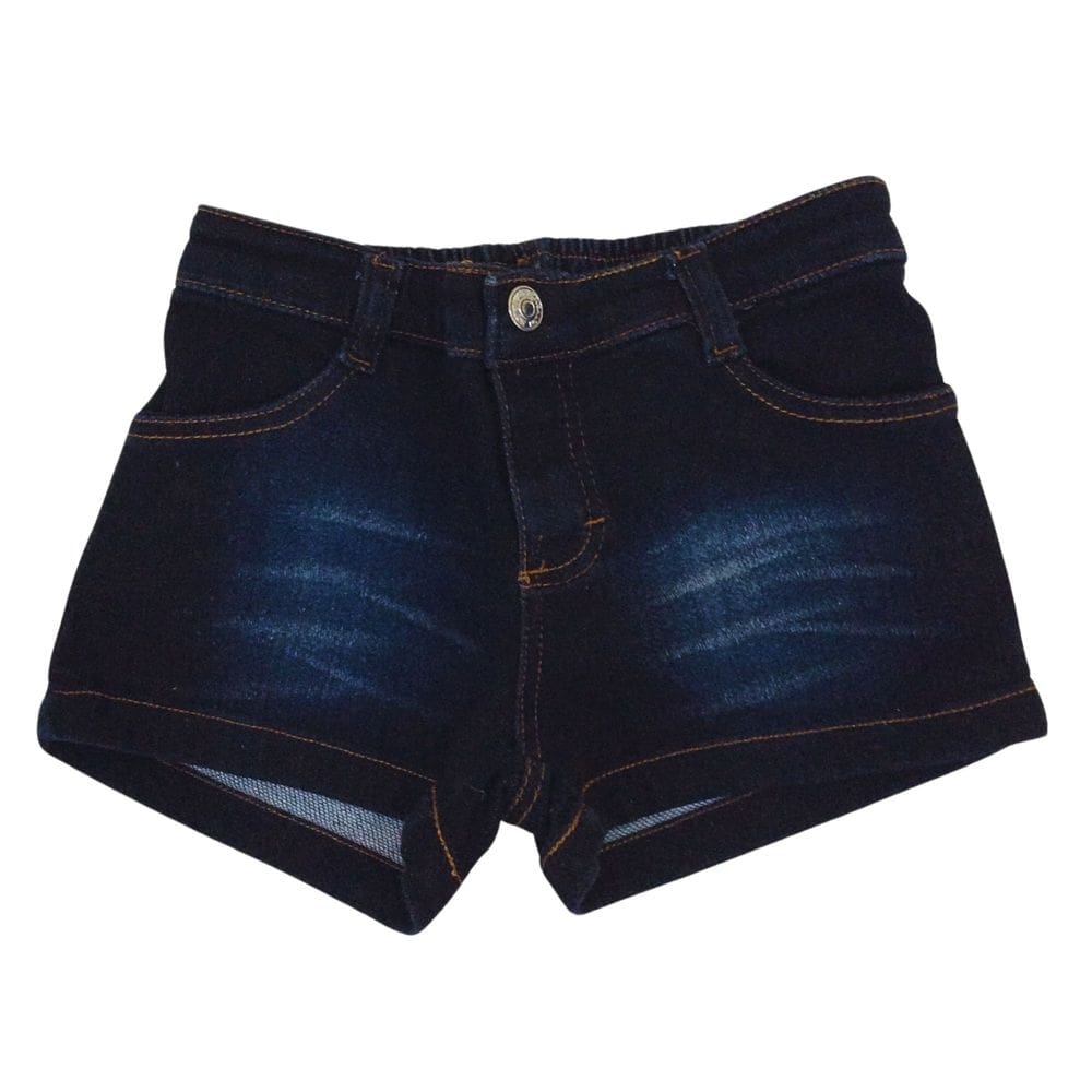 Short jeans fem infantil Vrasalon azul