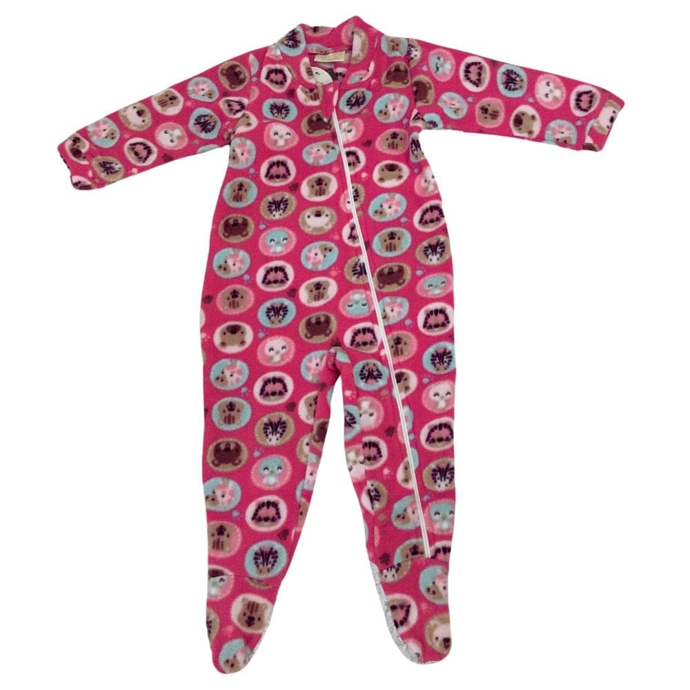 Pijama Macacão soft fem infantil Vrasalon rosa pink