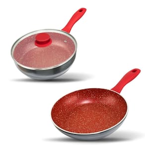 Frigideira Redstone e Panela com tampa de Vidro Redstone Philco