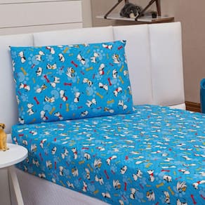 Jogo de cama lençol kids solteiro pets 2 peças