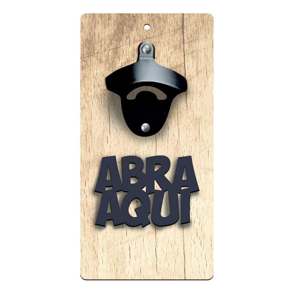 Abridor Garrafa Decorativo Parede Mdf Cerveja Tampinha