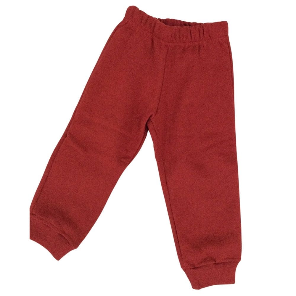 Calça infantil masc moleton Vrasalon vermelha