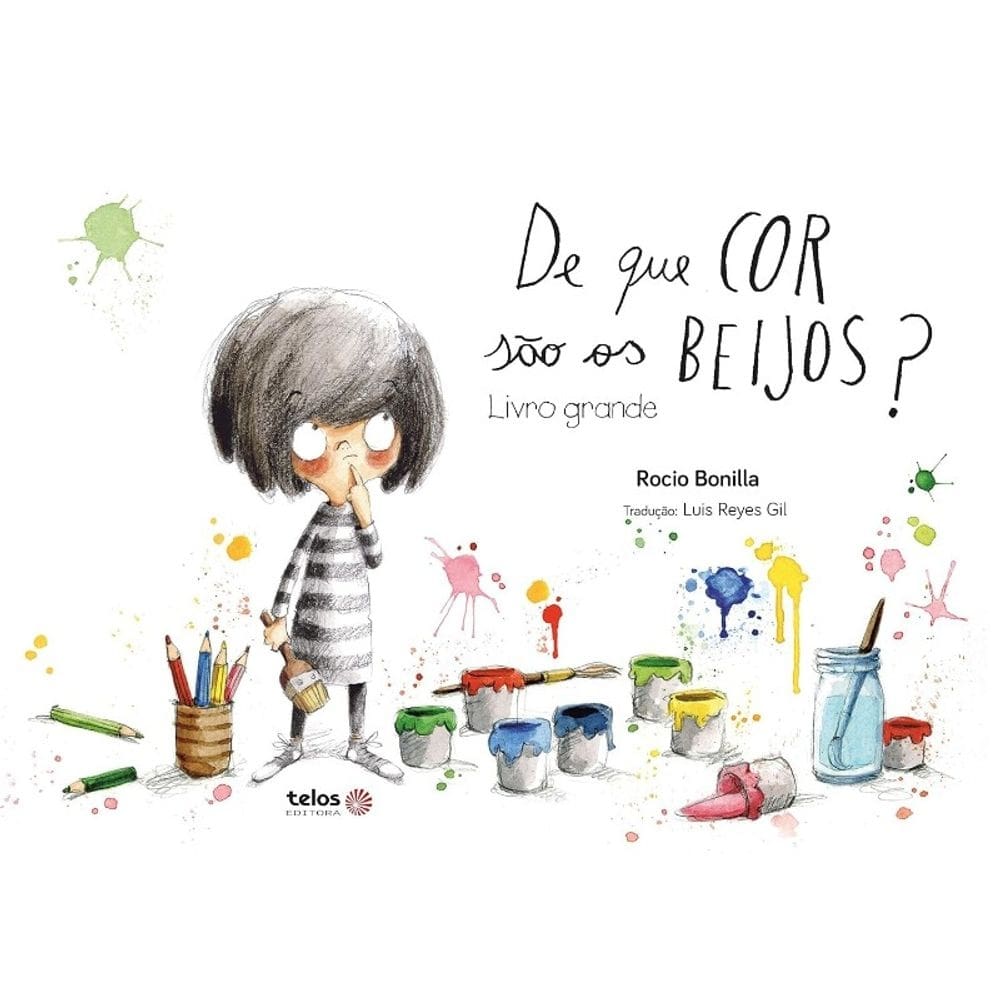 De Que Cor Sao os Beijos  (livro Grande)