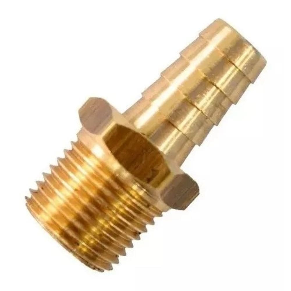 Espigao Mang 1/4 Rosca Macho 1/4 Npt Latao