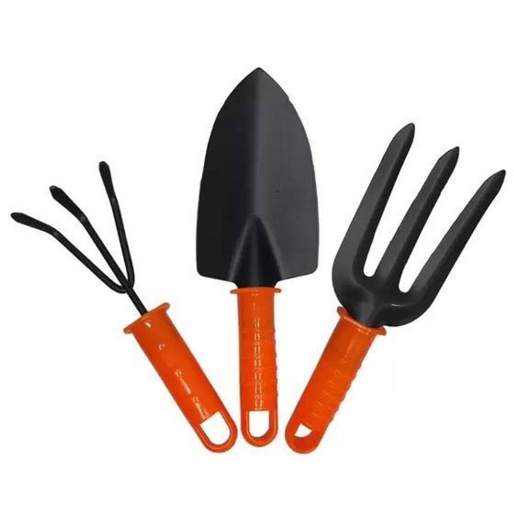 Kit Para Jardinagem 5Pç Com Maleta Wincy - Laranja/Preto