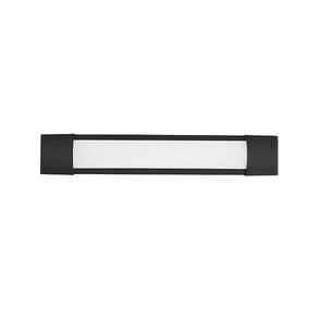 Luminária Led Taschibra Sobrepor Line 9W Preta Luz Quente 3000K Bivolt