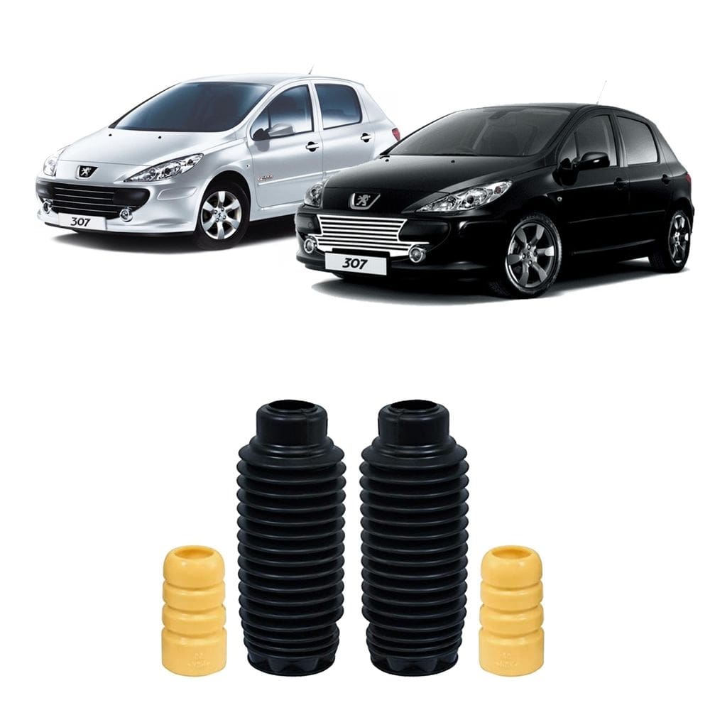 2 batente coifa haste dianteiro peugeot 307 2002 a 2012