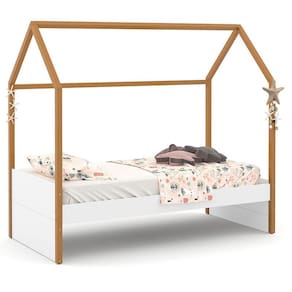 Cama Montessoriana Kids Liv Branco Soft Freijó – Matic