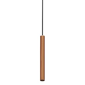 Lustre Pendente Taschibra Tabli MR11 40cm Tubular Bivolt Cobre