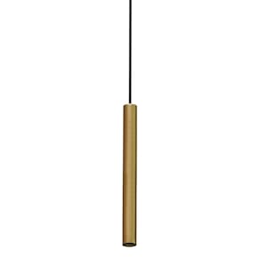 Lustre Pendente Taschibra Tabli MR11 40cm Tubular Bivolt Ouro