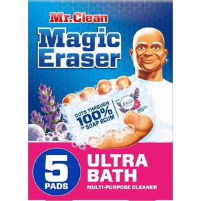 Mr. Clean Ultra Esponja Limpeza Banheiro Lavanda -5 Unidades