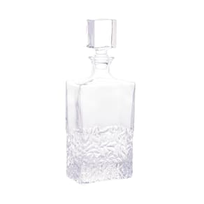 Garrafa de Cristal Wolff 700ml para Whisky Lapidada