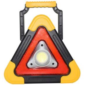 Triângulo carro led luz solar sinalizador segurança