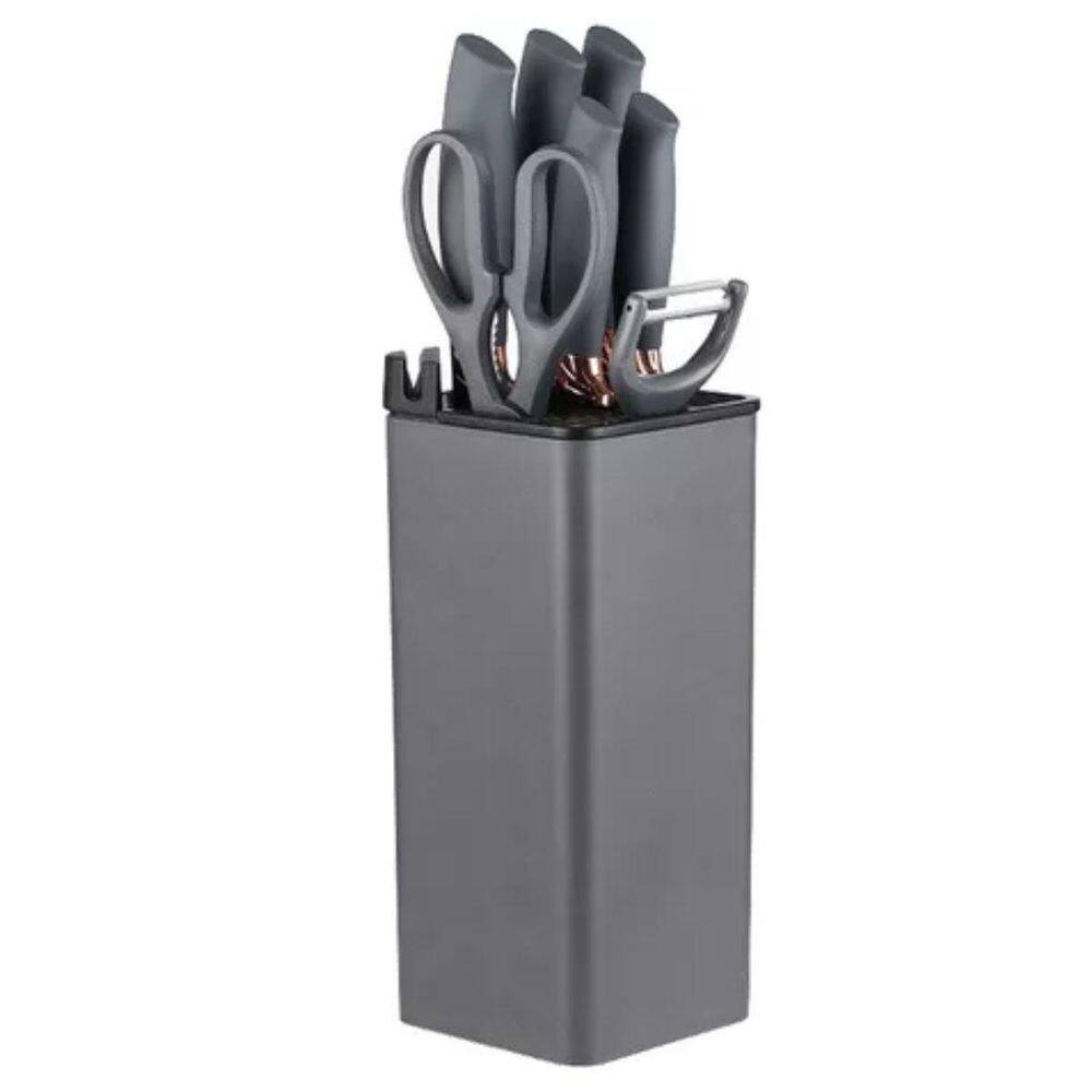 Facas Aço Inox Suporte Organizador Churrasco