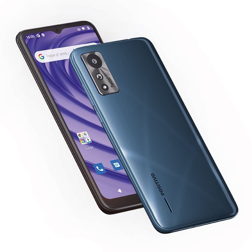 Smartphone Positivo Twist 5 S620 64GB Dual Chip Tela notch 6.26” Android 11 Go – Azul
