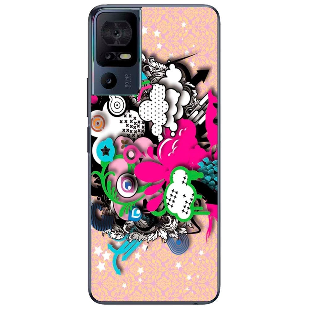 Capa Adesivo Skin104 Verso Para TCL 40 SE 2023 (T610E)