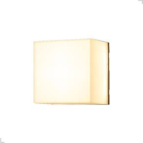 Arandela Quadrada Kubo Pequena 5 Fachos Parede Muro 5W Ip65