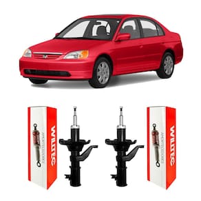2 amortecedor dianteiro honda civic 2003 2004 2005 2006 novo