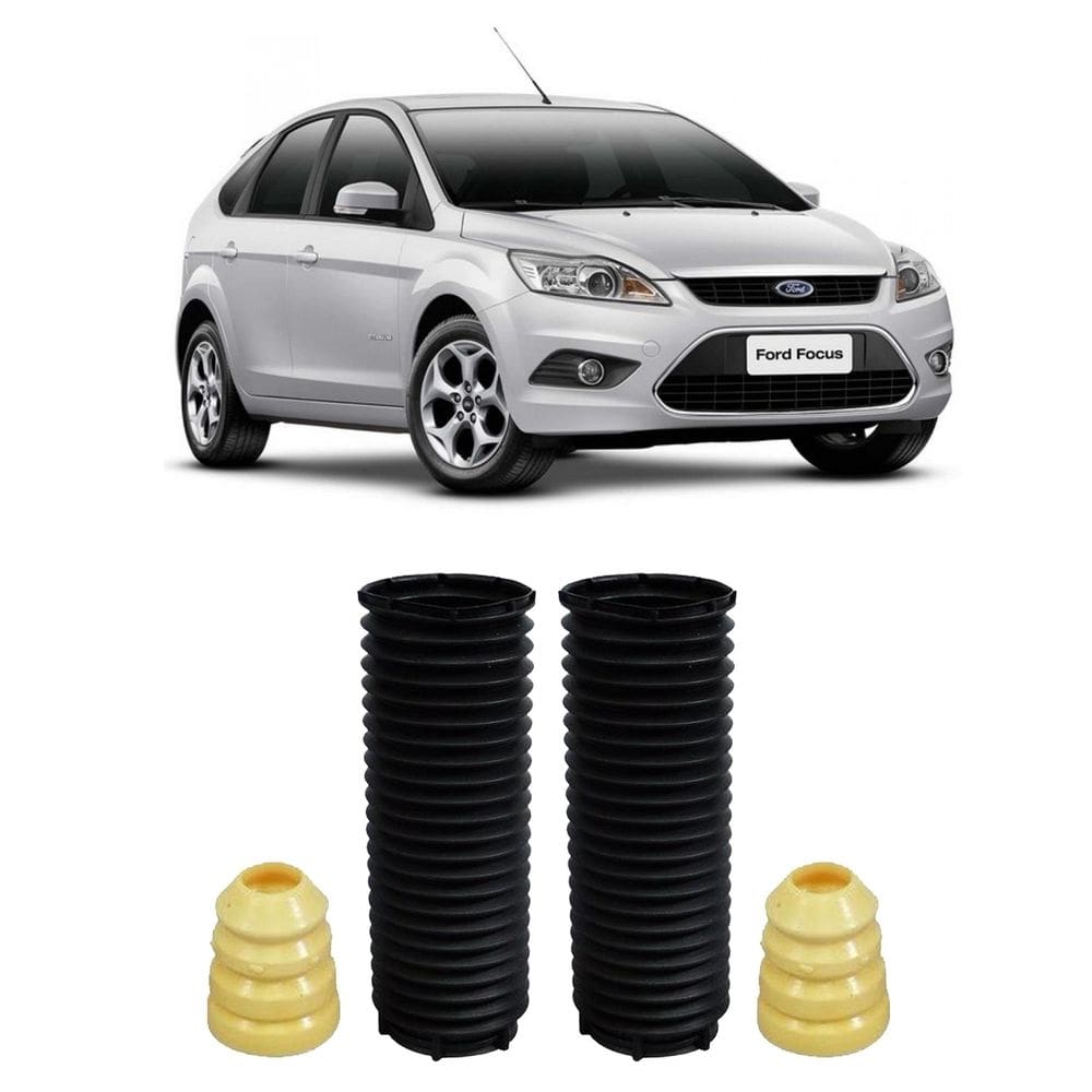 2 kit batente coifa amortecedor dianteiro focus 2008 a 2013