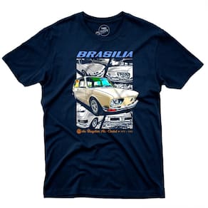 Camiseta Masculina Brasilia Carros Classicos Pop Art