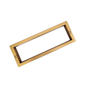 Puxador duplo para porta df905 30cm dourado fosco italy line