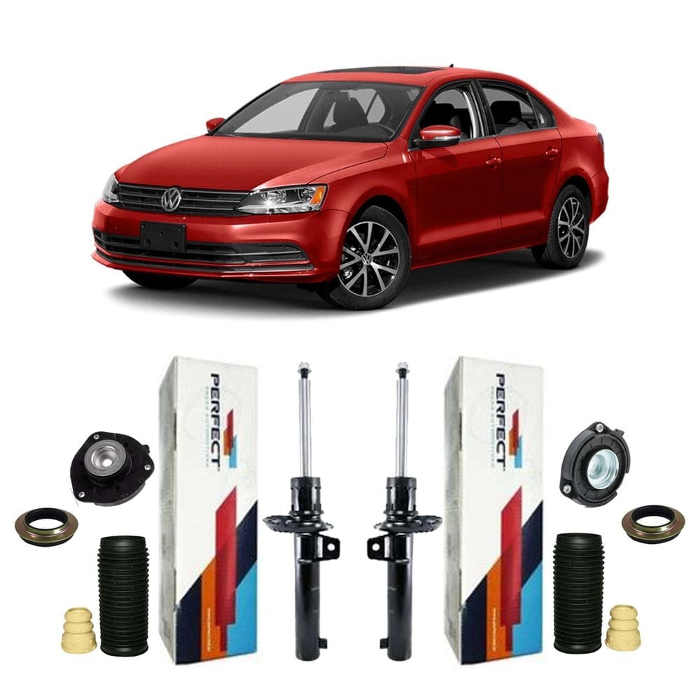 2 amortecedores + kit suspensão dianteira jetta 2011 a 2018