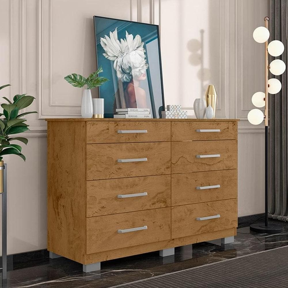 Cômoda 8 Gavetas 8050 Freijó - Araplac