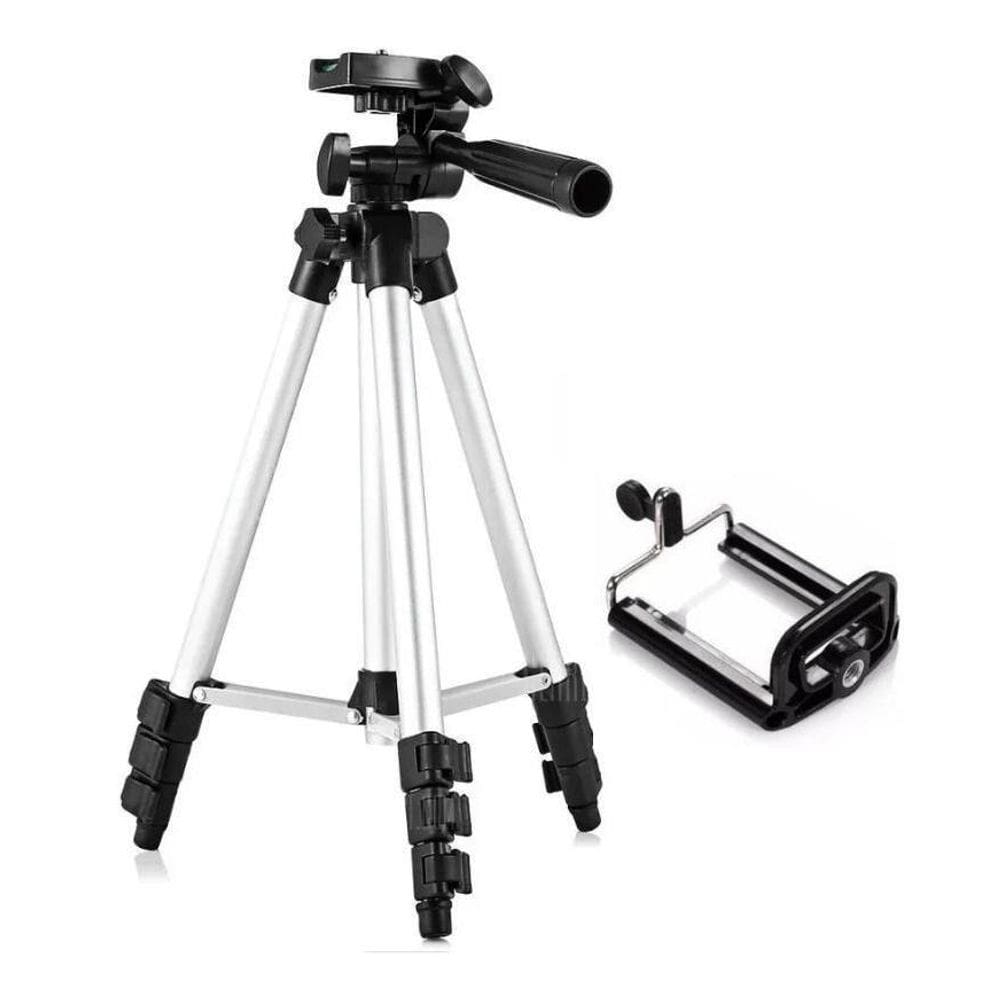 Tripé universal telescópico para câmera e celular 1,02 m