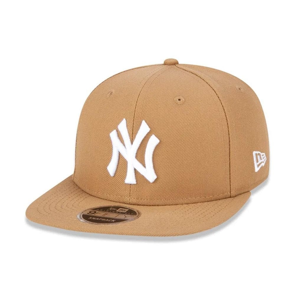 Boné new era aba reta yankees bege