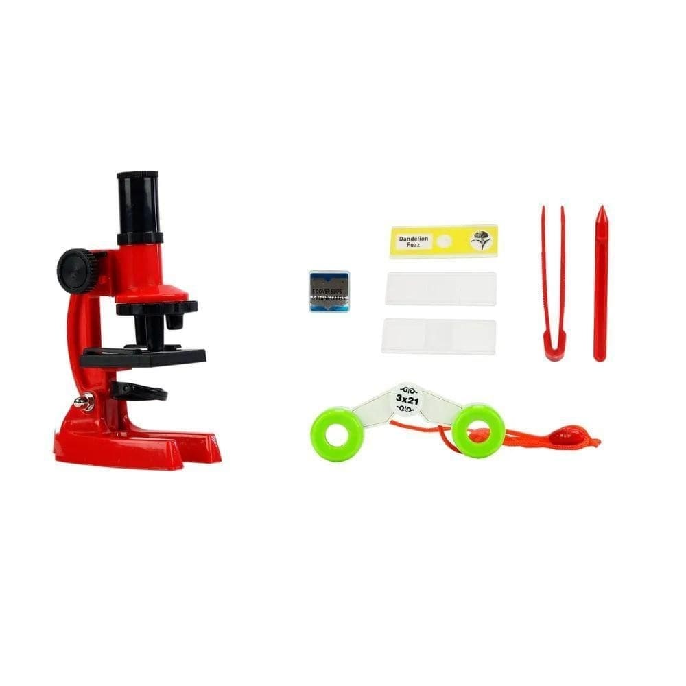 Kit microscópio infantil 08 peças r3236 - bbr toys