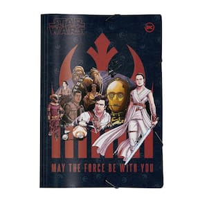 Pasta aba elástica ofício sem lombo star wars 3339