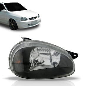 Farol corsa mascara negra 2000 2001 2002 2003 a 2010 liso