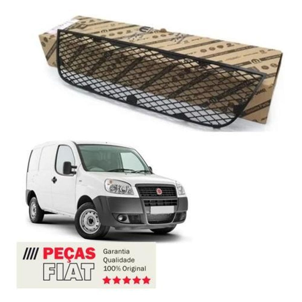 Grade central inferior parachoque frontal doblo 2010 a 2018