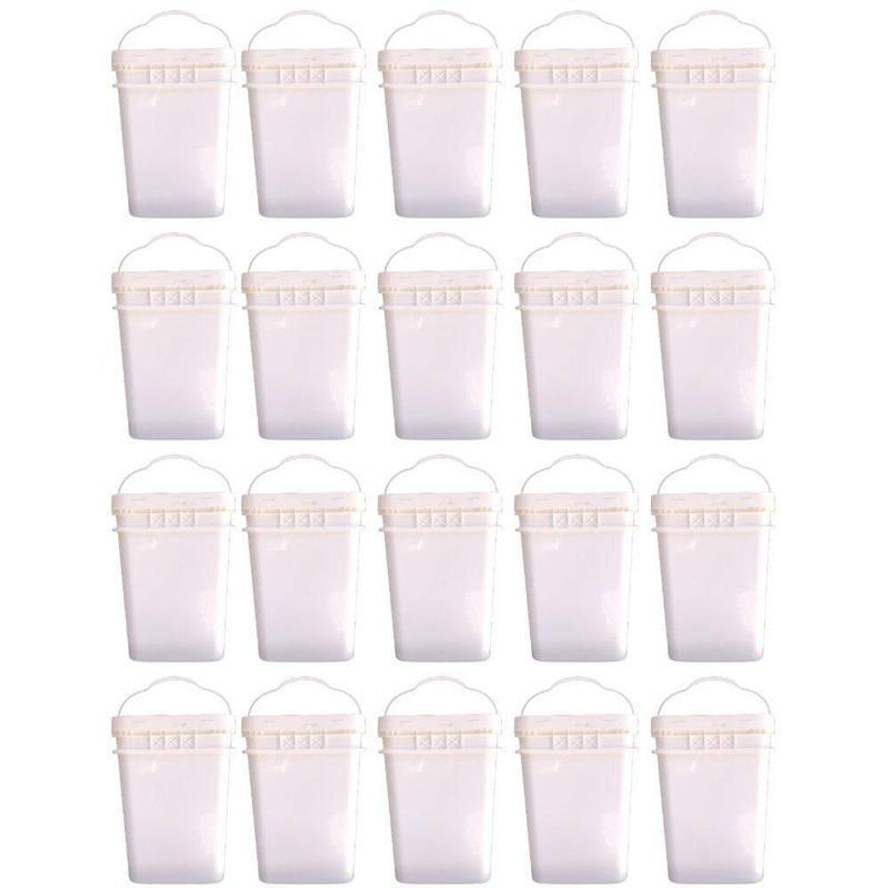 Balde retangular 20l para doce de leite 20 pcs