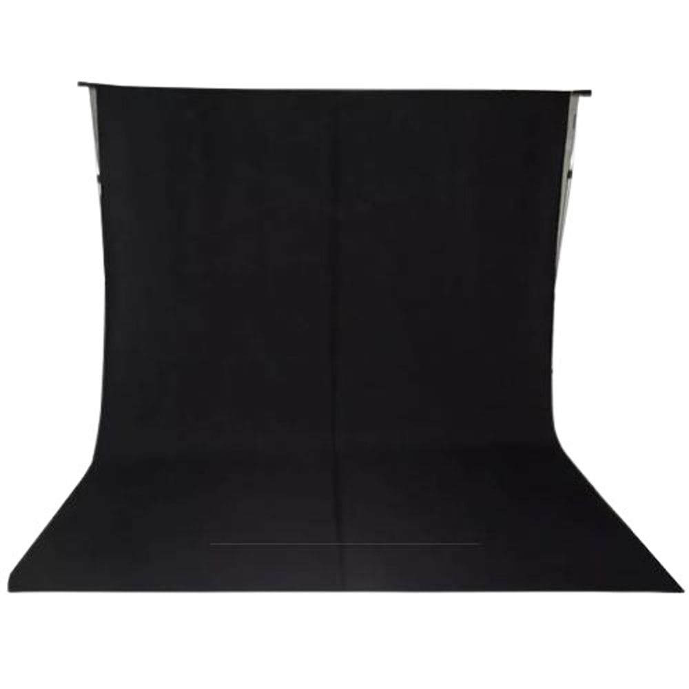 Tecido 2x3 preto fundo infinito fotográfico 15 presilhas