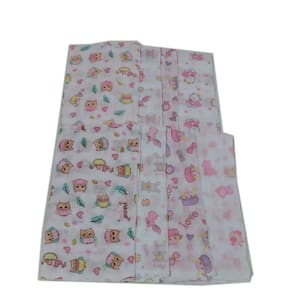 Kit 25 fraldas de pano 70x70cm basica para menina