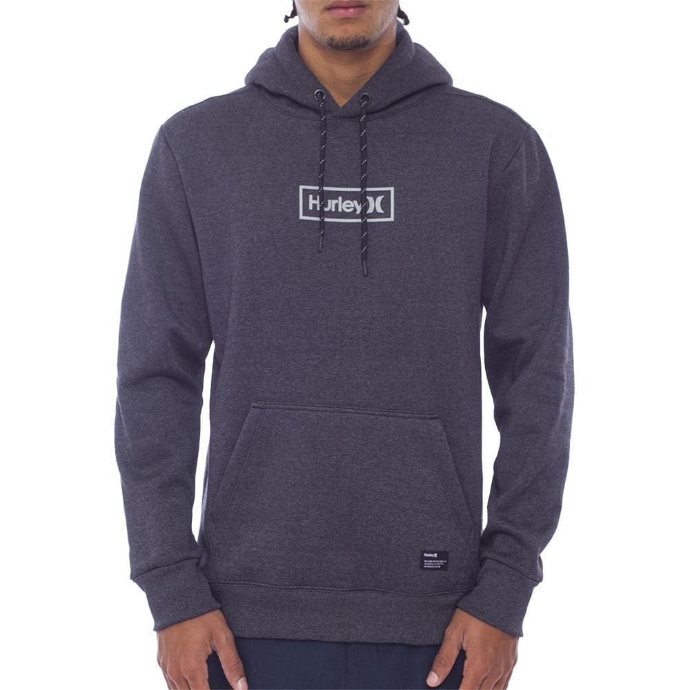 Moletom Hurley Canguru Box WT24 Masculino Mescla Preto