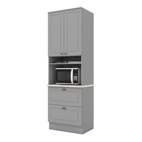 Torre Quente 1 Forno Nova York Cinza com Tampo Calcare – Henn