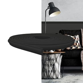 Rodameio boiserie eva autocolante 2,3cm preto valor metro