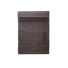Persiana bambu romana marrom 80 x 220 cm com bandô