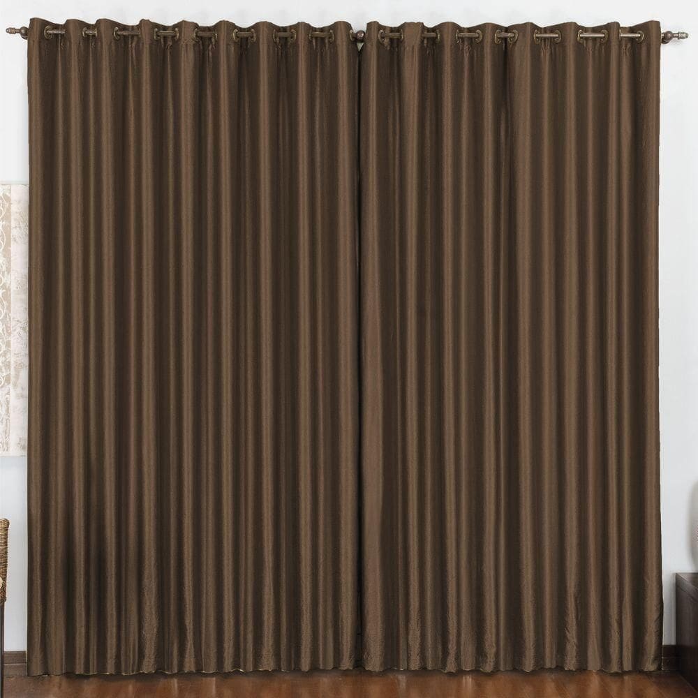 Cortina 3m quarto escritório blackout varão tabaco